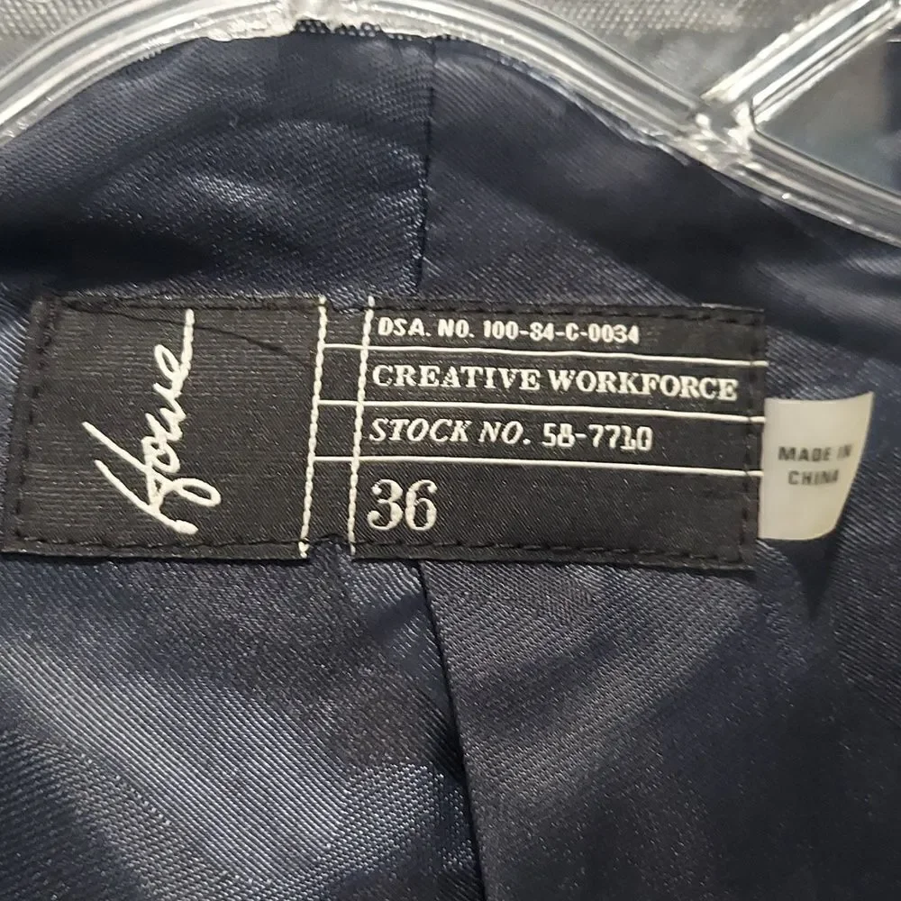 Howe Men’s Blue Cotton Linen Blend Sport Coat Sz 36